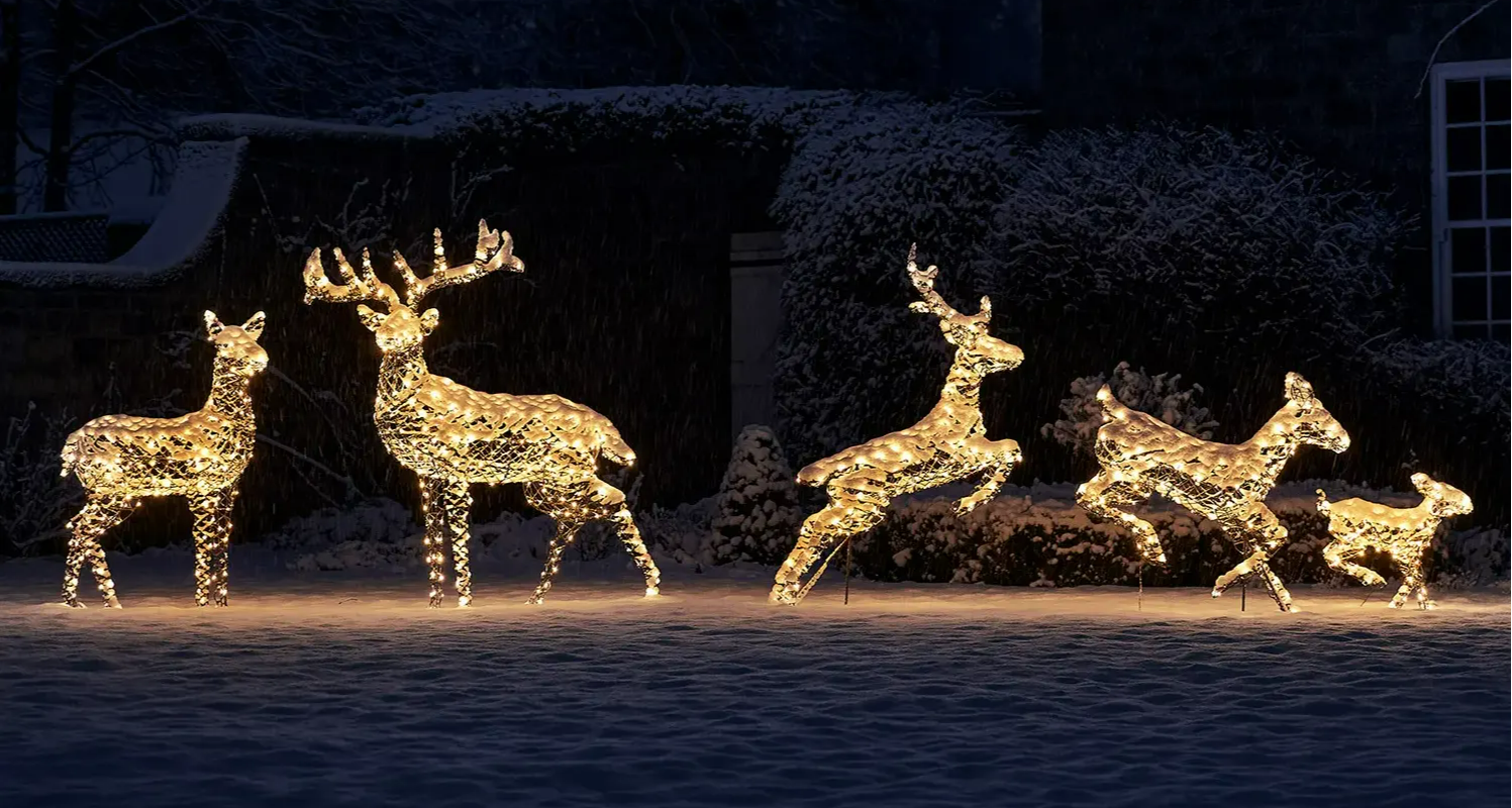 The full Harlow range with warm white LED setting