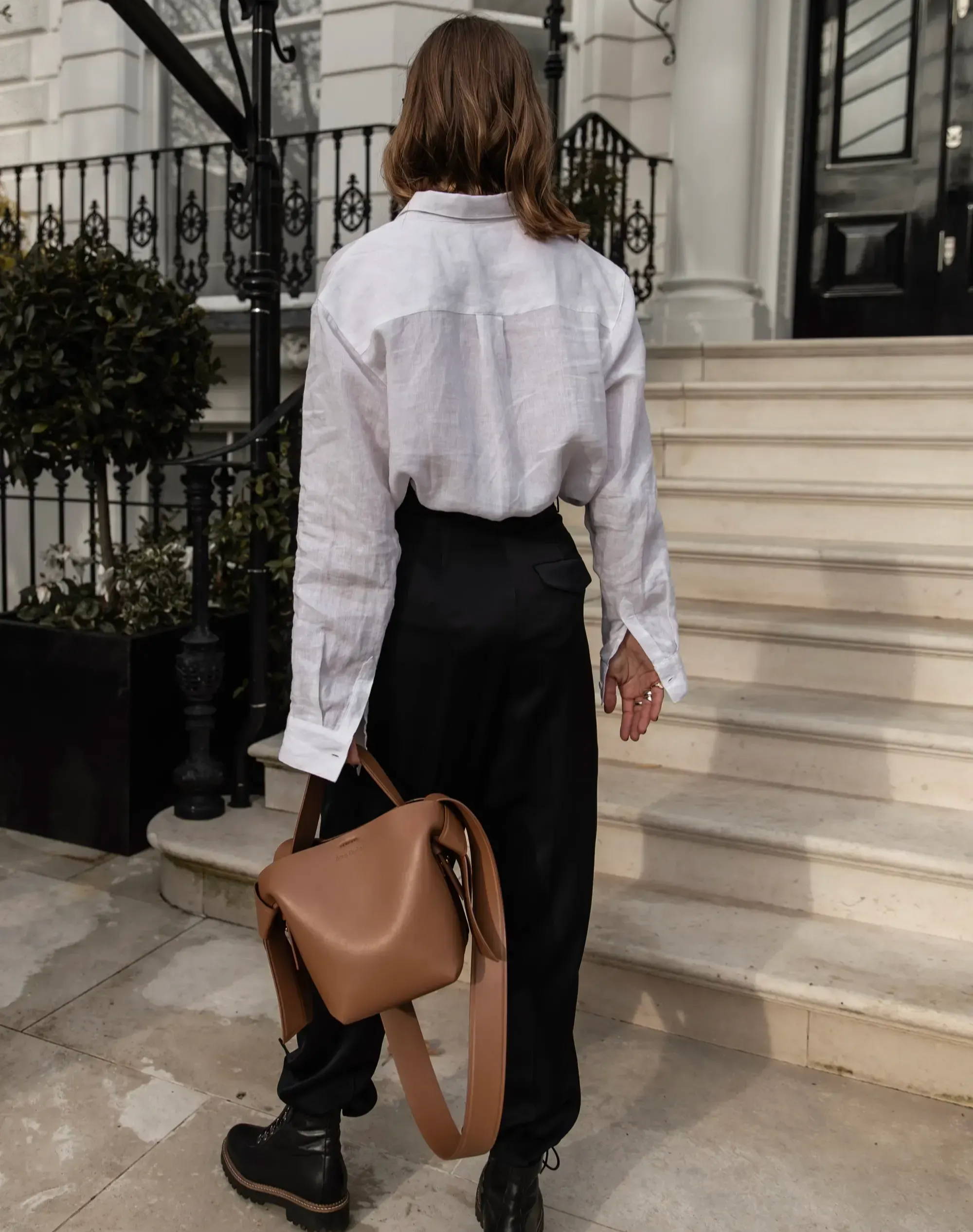 white linen oversized shirt 