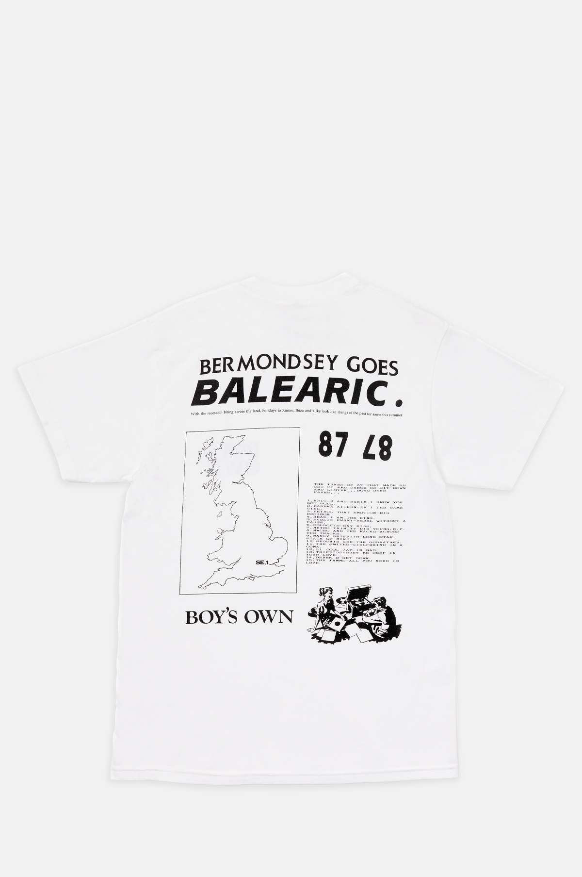 Boy's Own Bermondsey Goes Balearic Tee - £55.