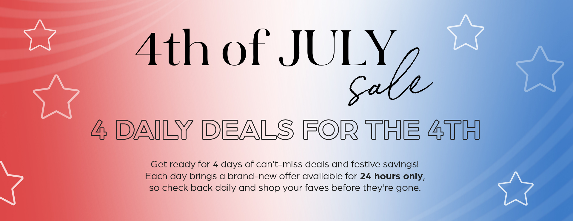 4th of July Sale