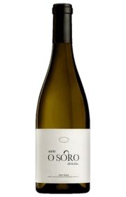Bottle of white wine labeled 