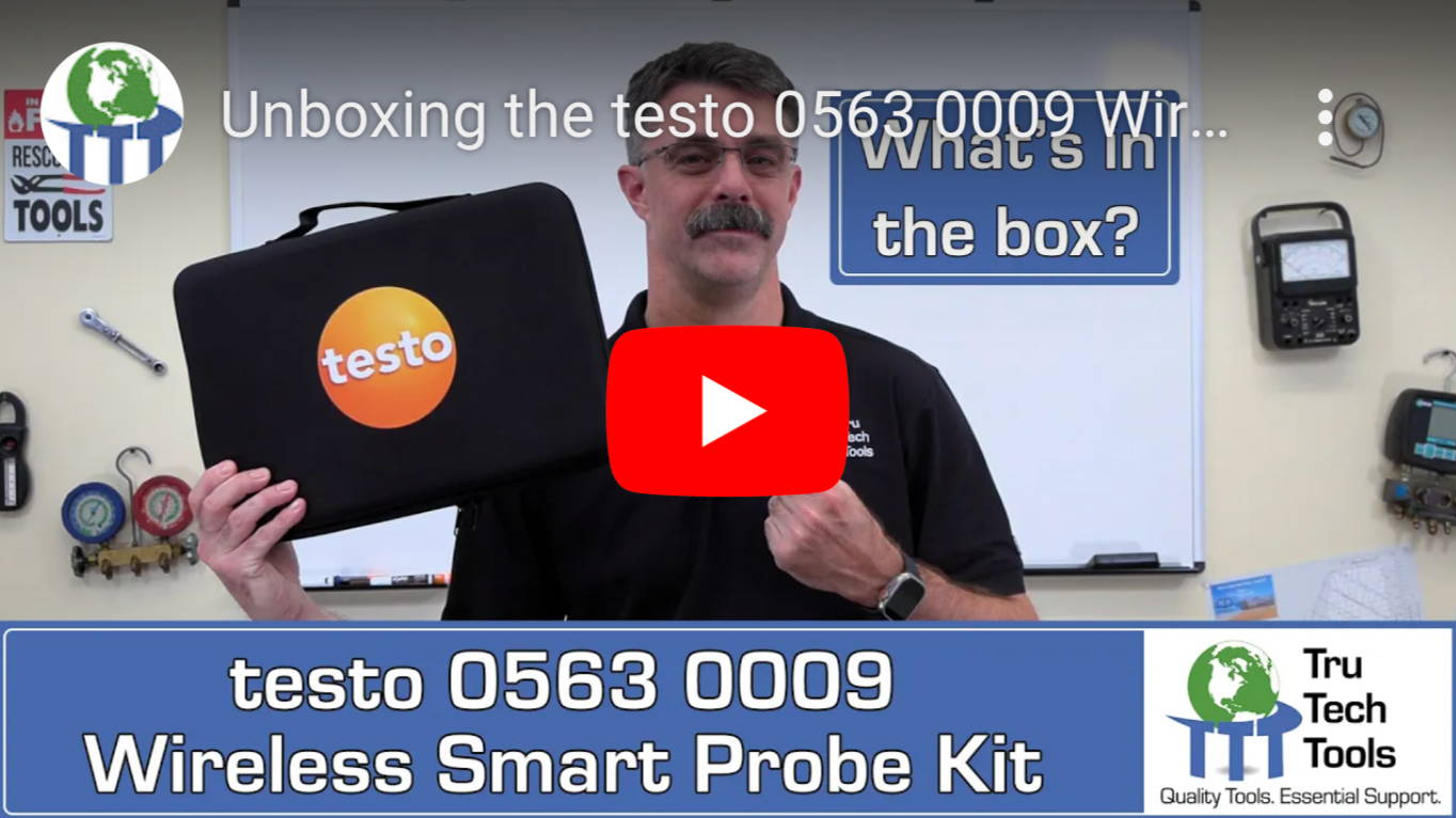 Watch Eric Kaiser unbox the popular Testo 0563 0009 Wireless Smart Probe Kit