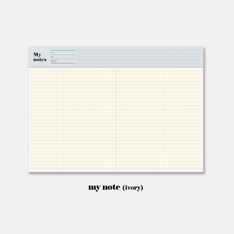 My note(ivory) - GMZ The memo big scheduler and grid notepad
