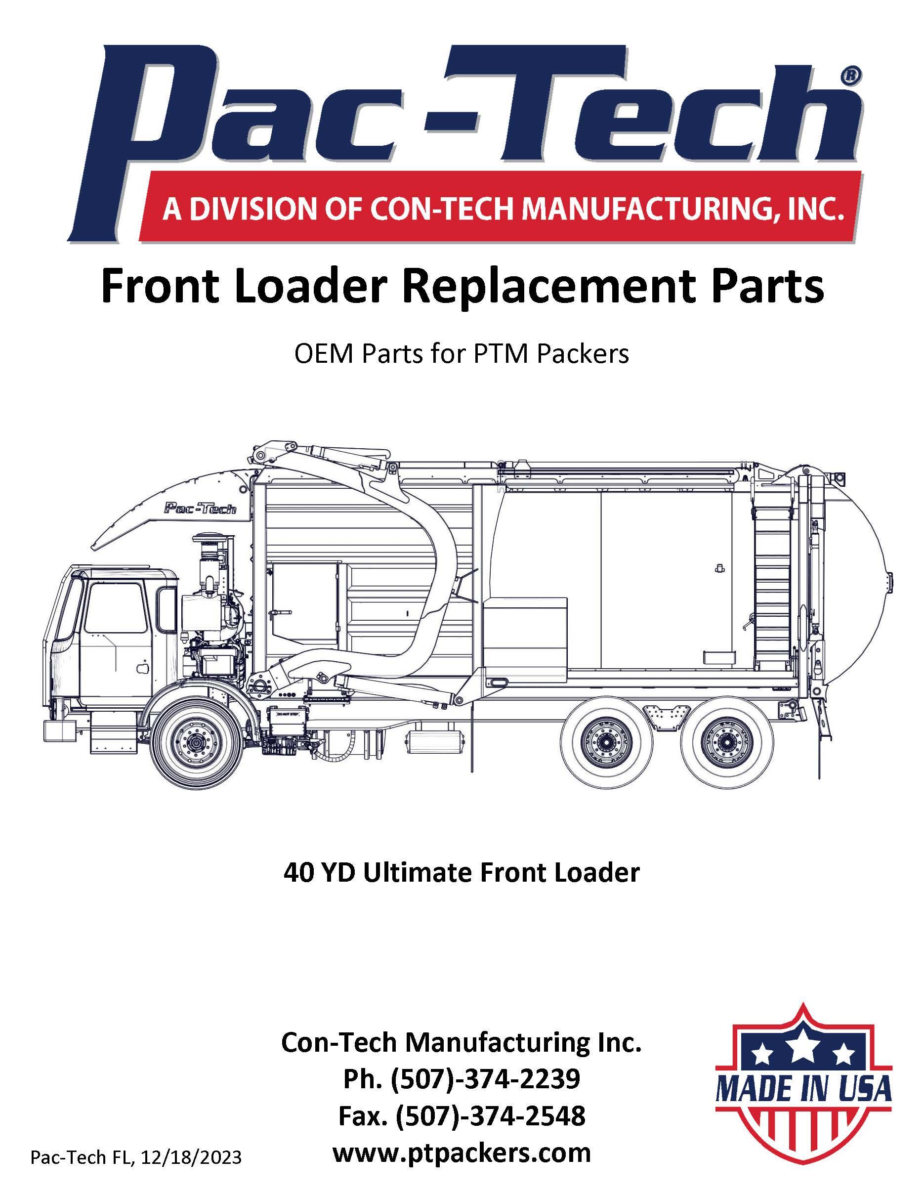 Front Loader Replacement Parts Book