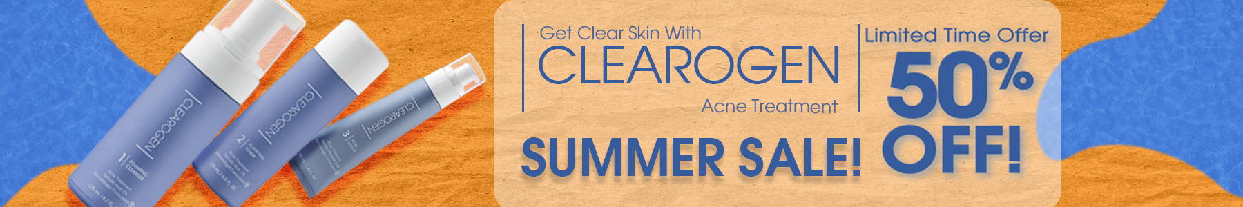 50% Off Clearogen Acne Treatment
