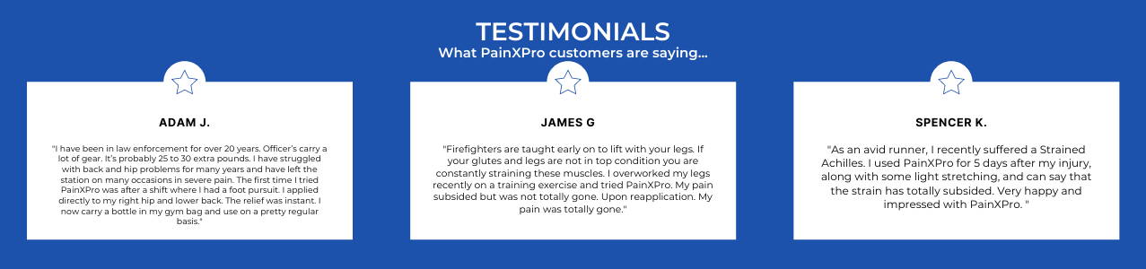 photo of the testimonials for Painxpro They are all positive review