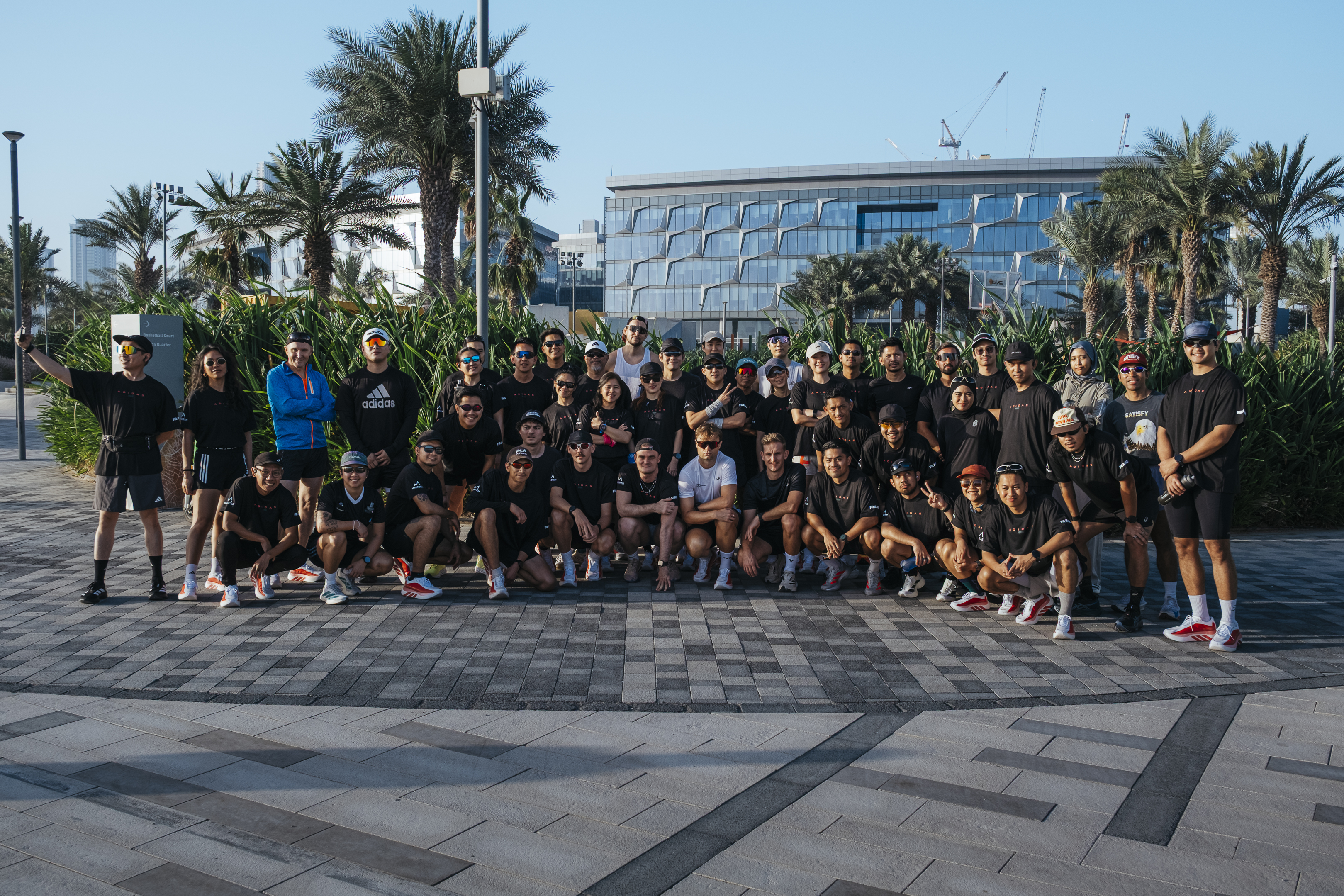 Community gathering after the Saturday Long Run
