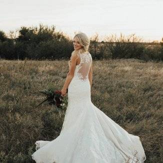 western reception dresses