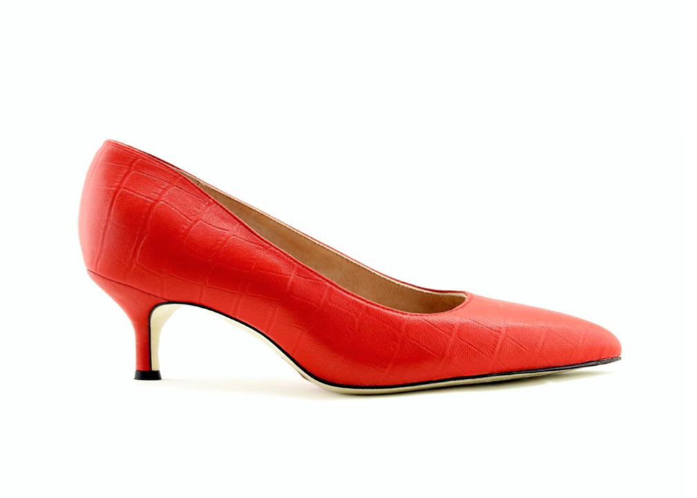 Comfortable Red Heels | Ally Shoes