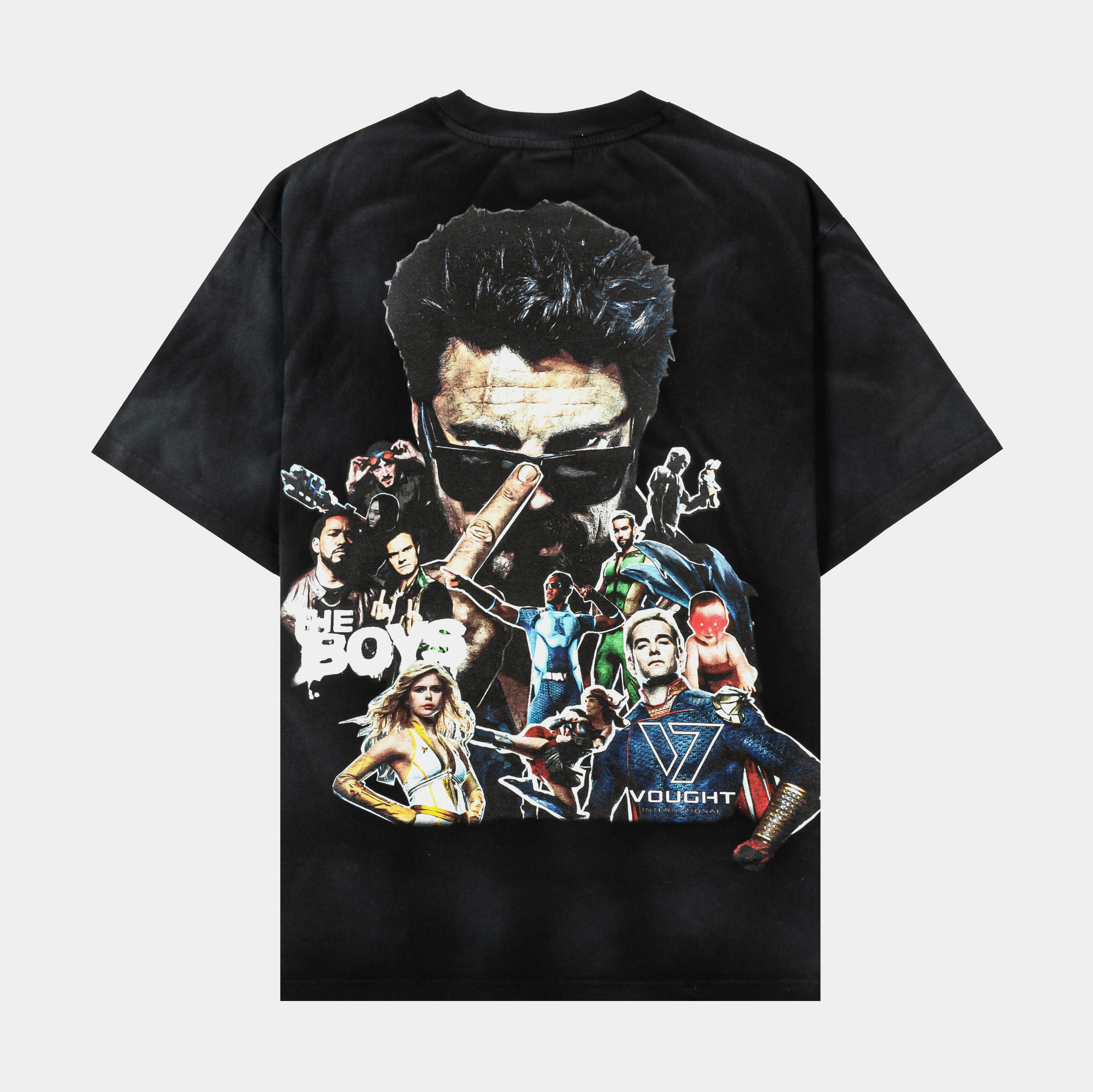 Black t-shirt featuring a lion graphic and the word 