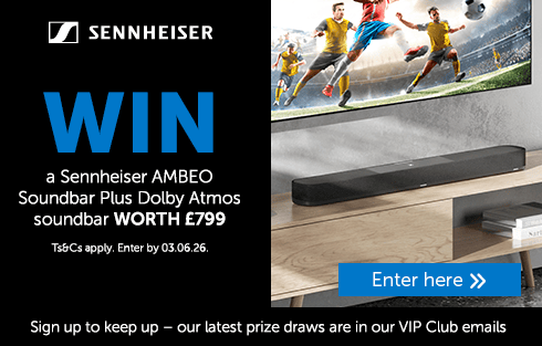 Win a Sennheiser AMBEO Soundbar Plus Dolby Atmos soundbar worth £799. Enter here.