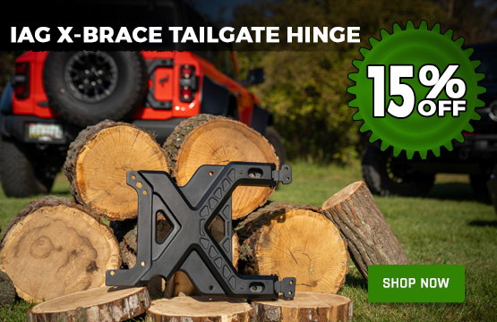 IAG X-Brace Tailgate Hinge Reinforcement for Ford Bronco