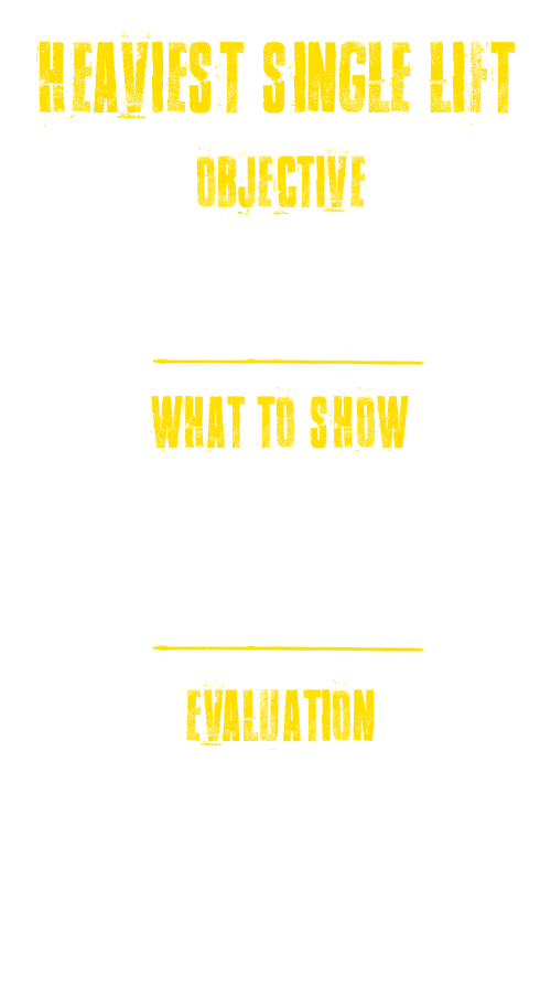 heaviest single lift