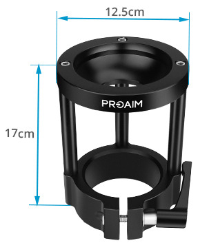 Proaim Camera Riser - Euro/Elemac Base with 100mm Bowl