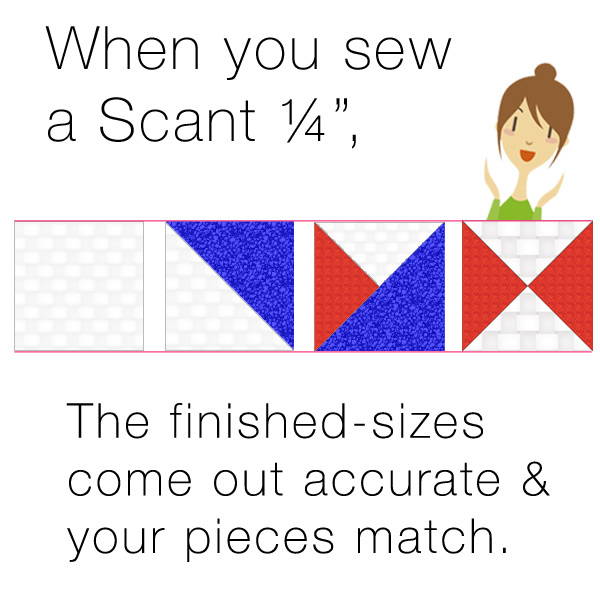 Why you should sew a scant ¼