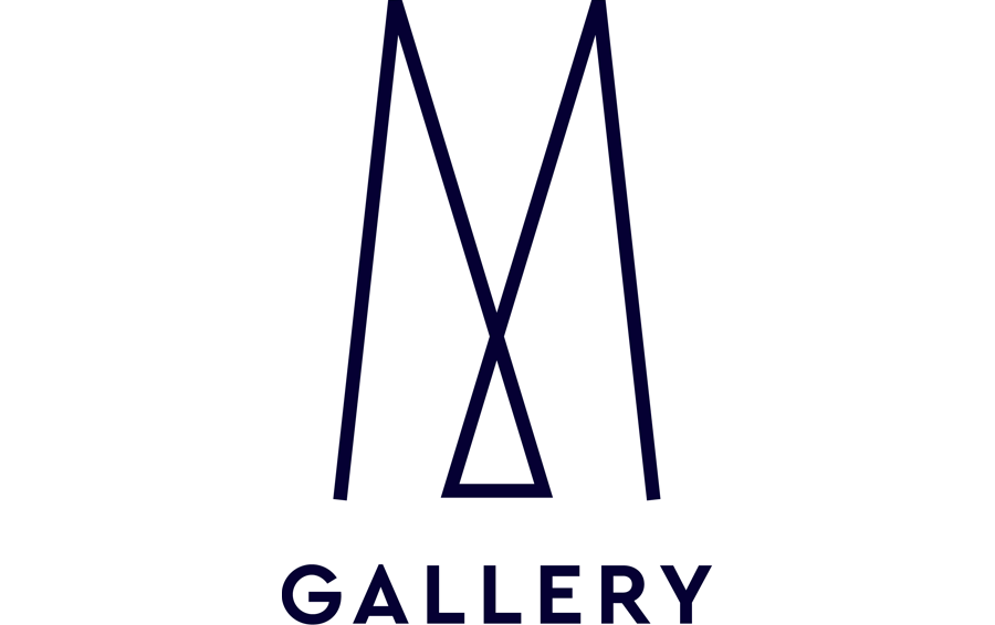 Logo of a gallery featuring stylized letters 