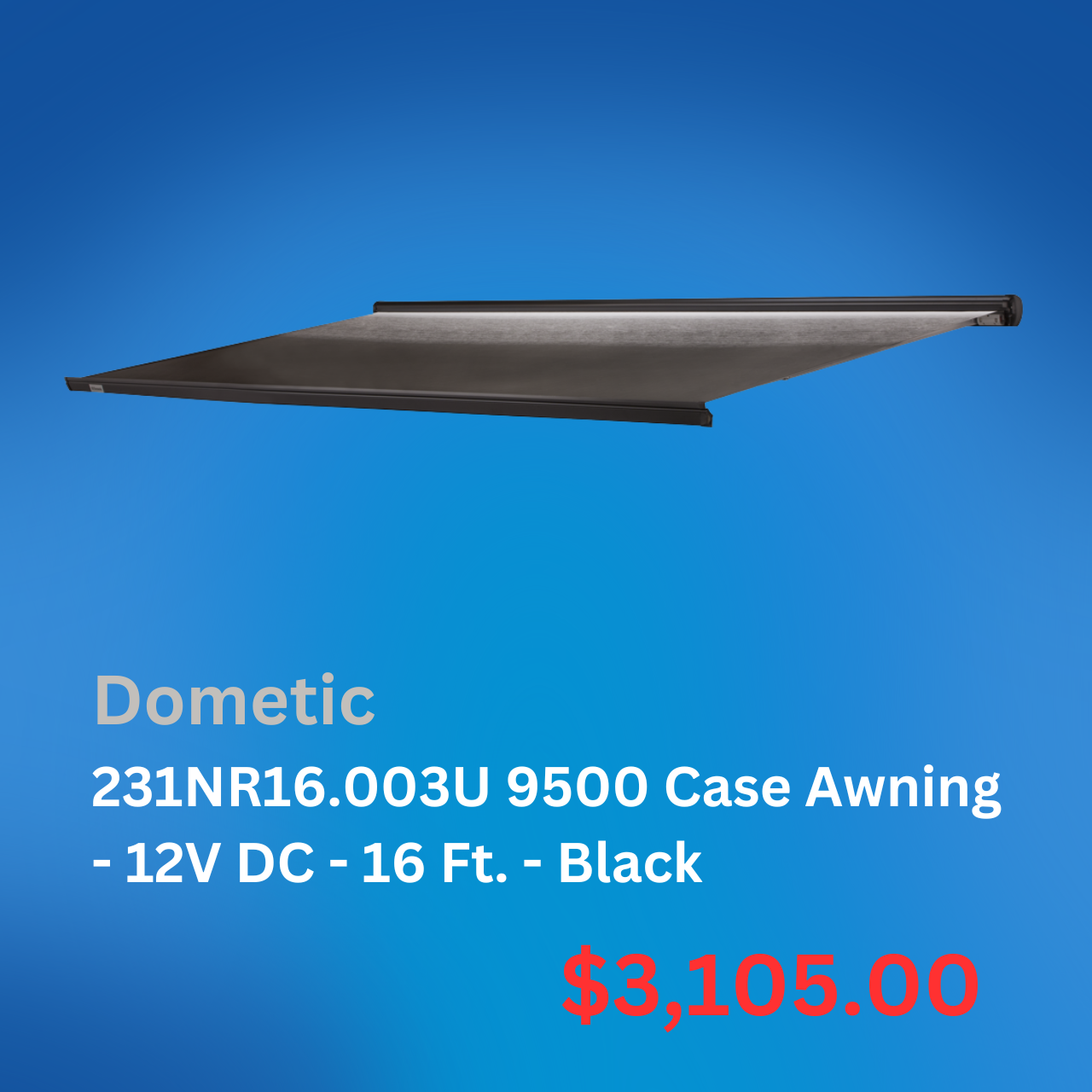 Dometic 9500 Awning - 16 Ft. - Black