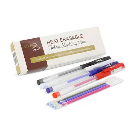 Heat Erasable Fabric Marking Pens 4 colors