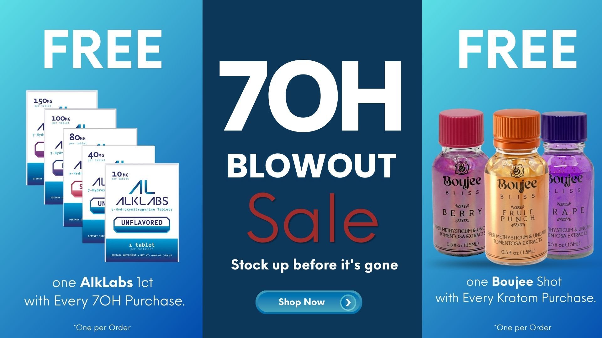 70H Blowout Sale with free gifts on purchases.