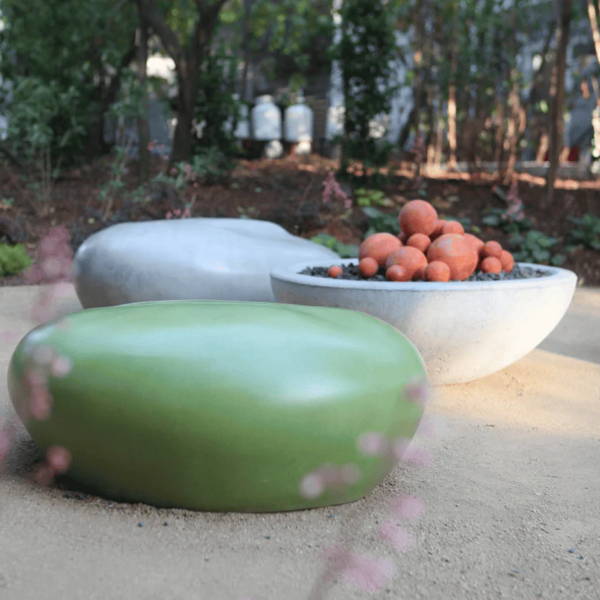 Boxhill's Cast Stone Pebble Garden Seat