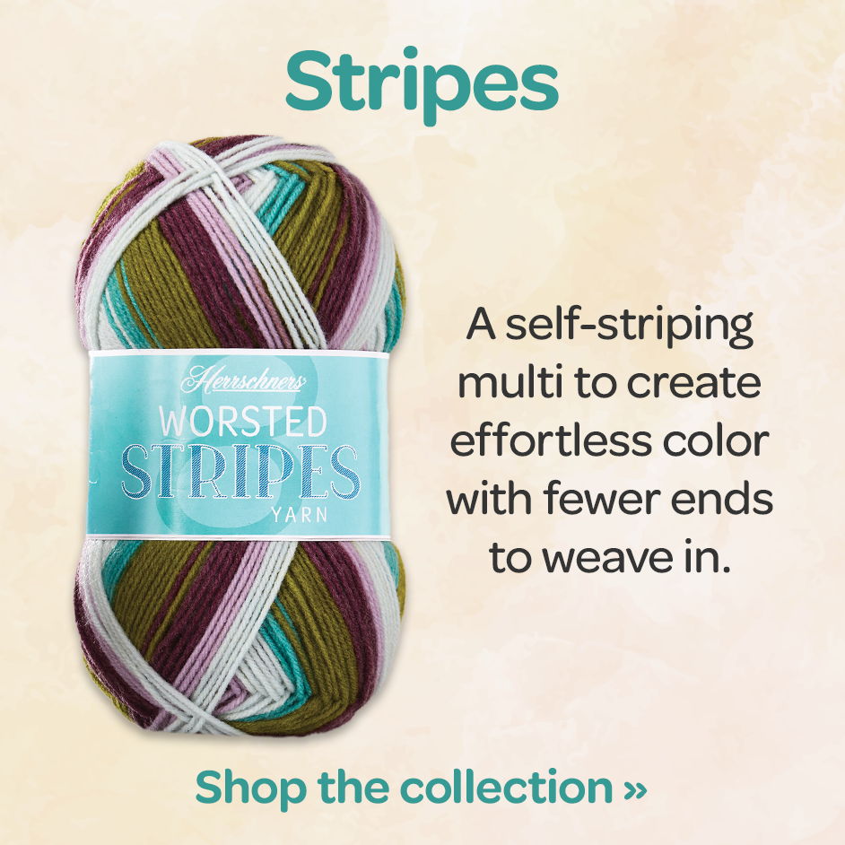 Stripes. A selt-striping multi to create effortless color with fewer ends to weave in. Shop the collection.