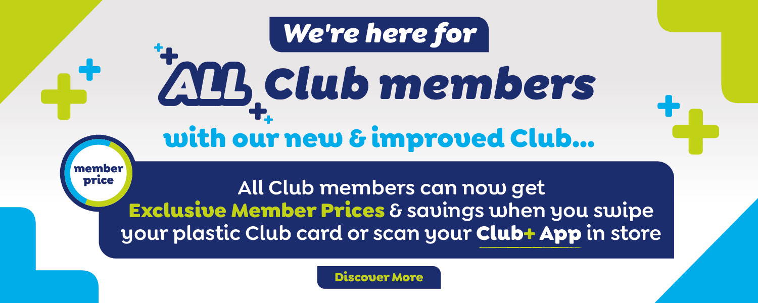 We're here for all Club members with our new & improved Club - discover more