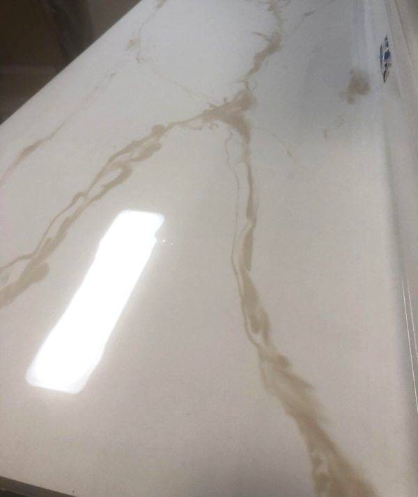Clear stone countertop coated with UltraClear Bar & Table Top Epoxy