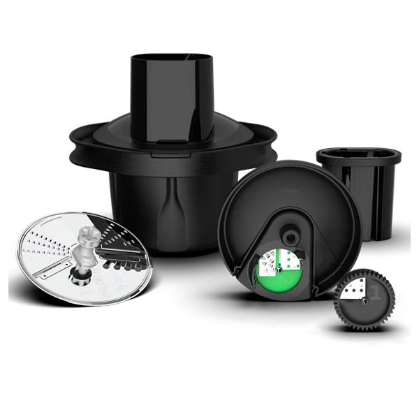 Various black components for a gaming or mechanical device.