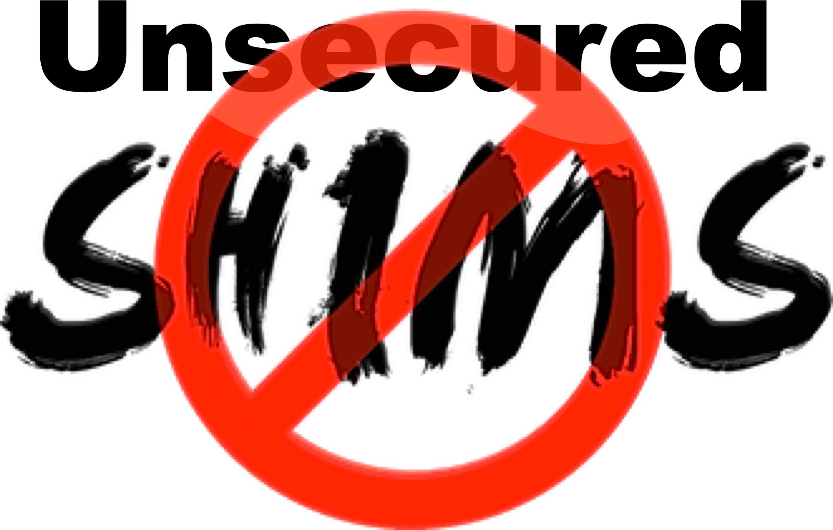 No security signs with a red prohibition symbol.