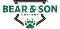 Logo of Bear & Son Cutlery with a bear paw graphic.