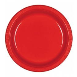 Image of apple red plate. Shop all apple red party supplies.