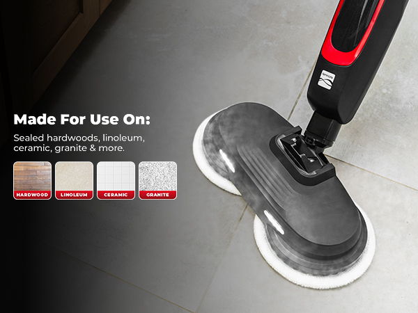 Mop pads made for use on hardwood, linoleum, ceramic, and granite.