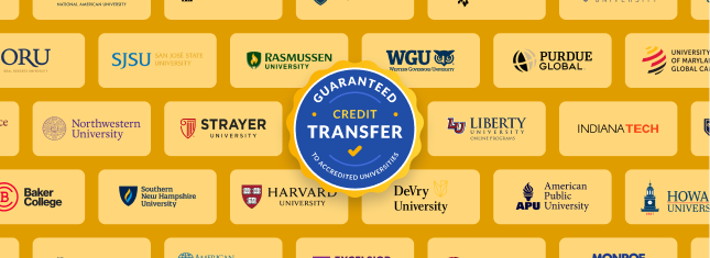 Logos of various universities with a central 