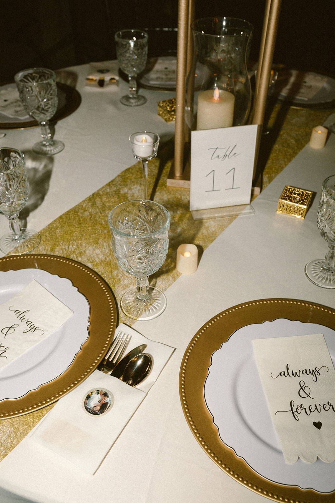 Wedding table layout