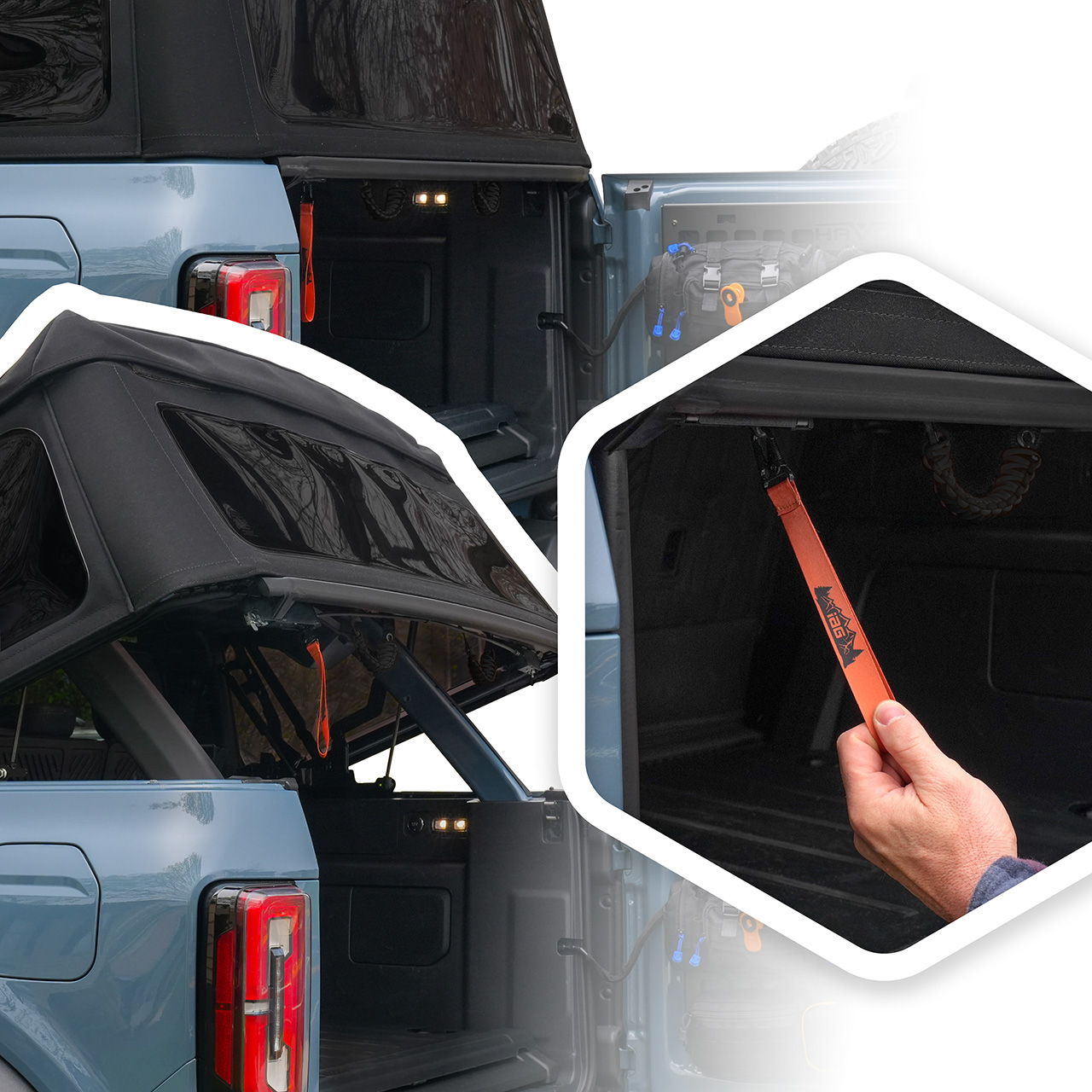 IAG V2 EZ-Pull for 2021-25 Ford Bronco 4 Door with Soft Top