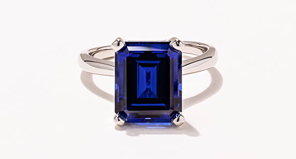 Sapphire engagement ring