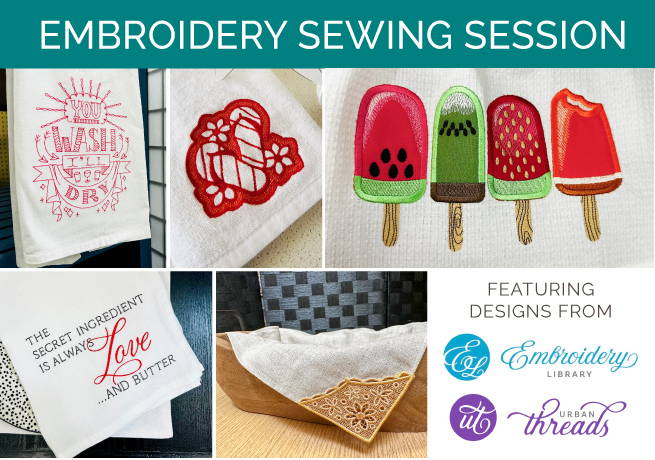Embroidery Sewing Session: All the Towels