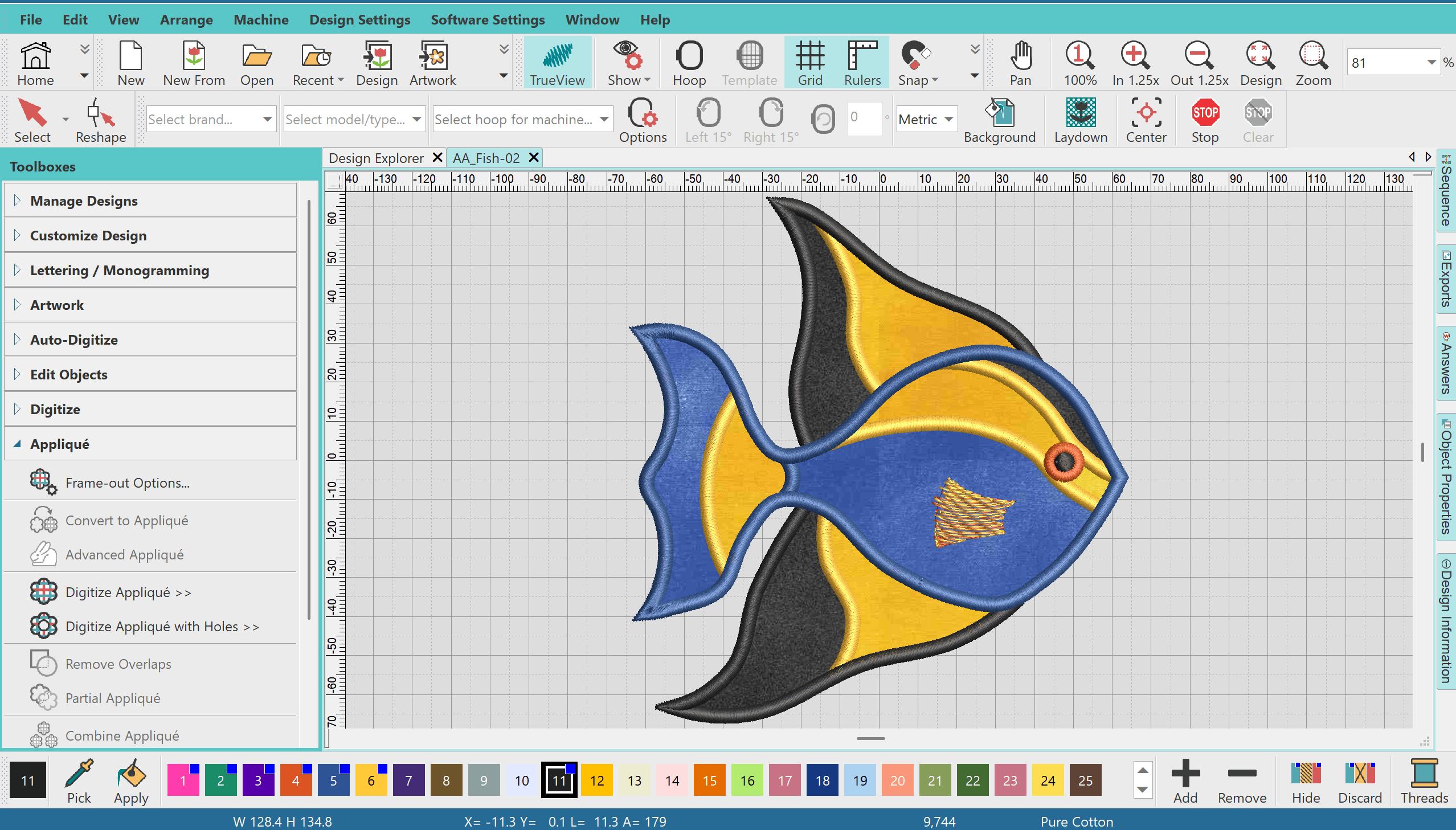 Appliqué design example 4