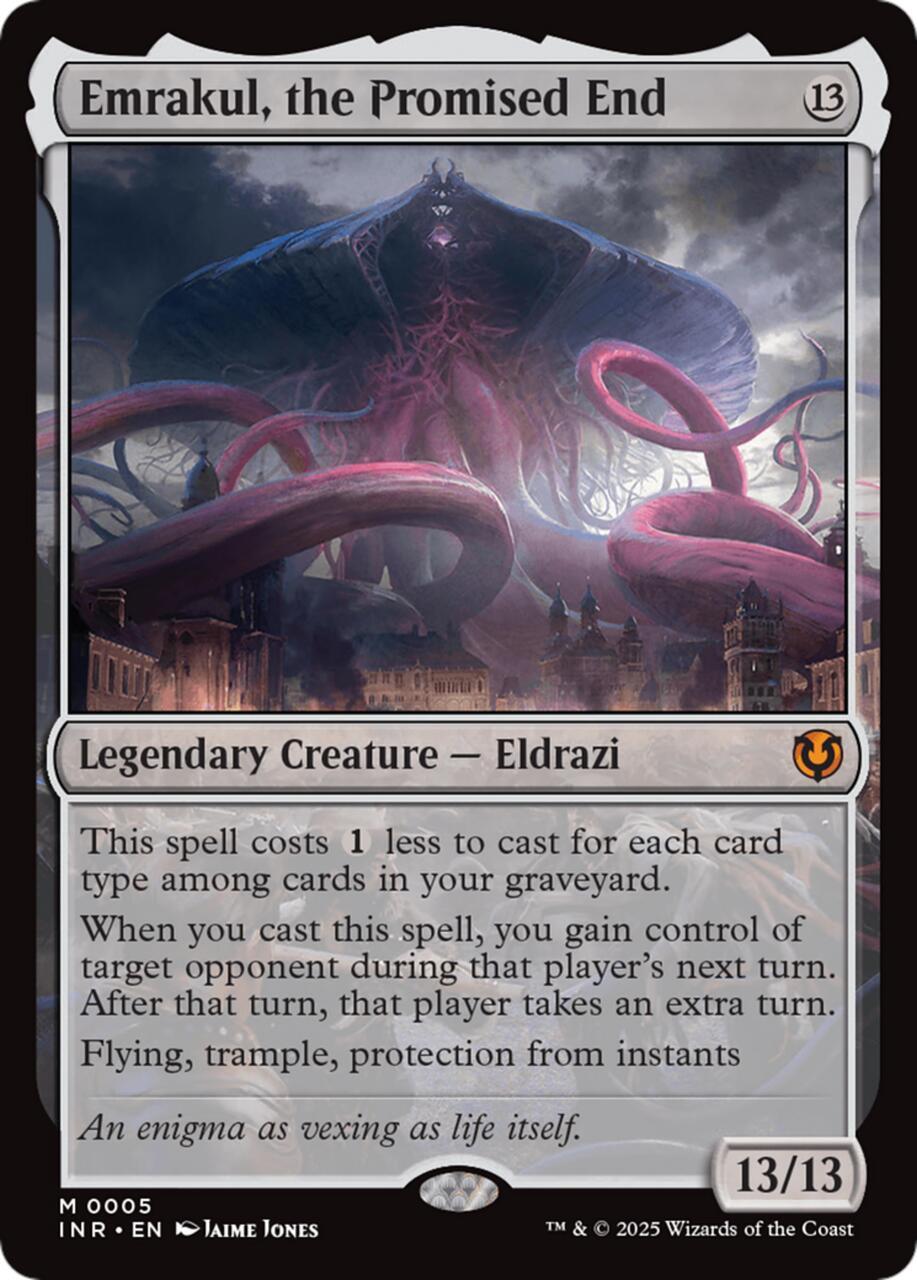 Emrakul the Promised End one of the best cards reprinted in 2025.