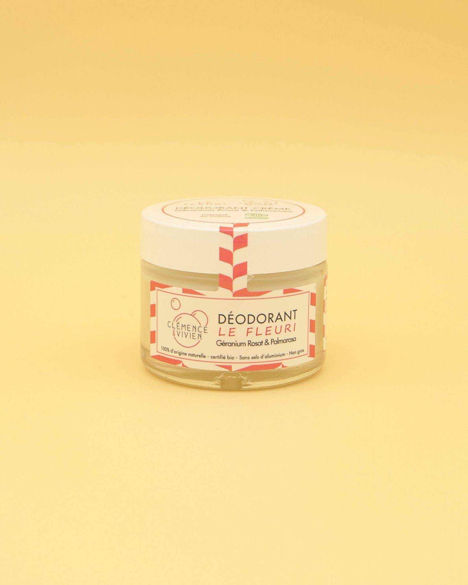 Déodorant crème - Fleuri - Géranium Rosat & Palmarosa