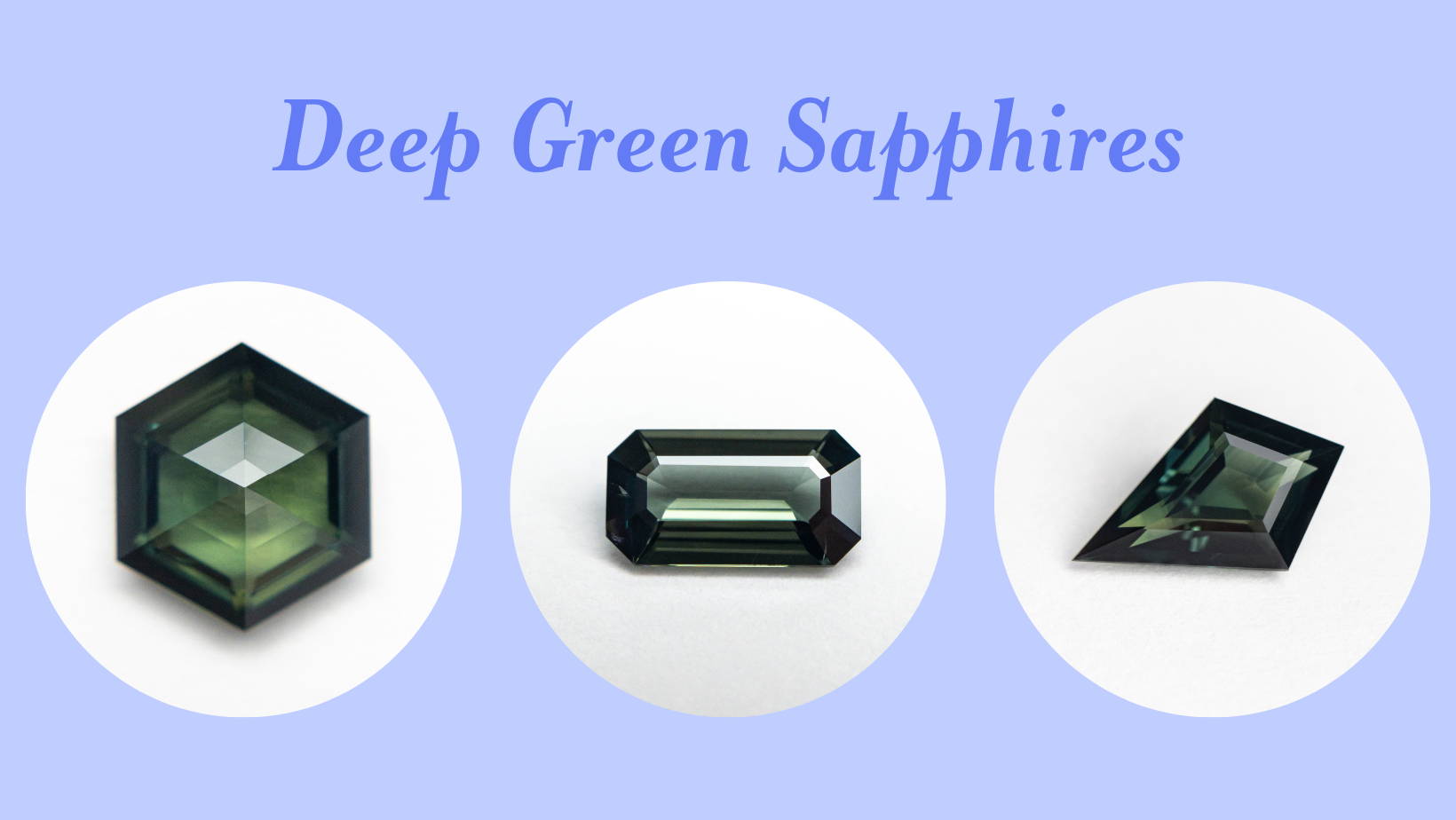 deep green sapphires