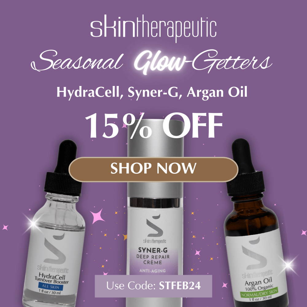 Get 15% Off Skin Therapeutic HydraCell, Syner-G, and Argan Oil