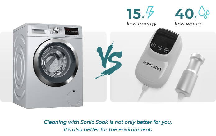 Cleaning with sonic soak is more efficient and environmentally friendly
