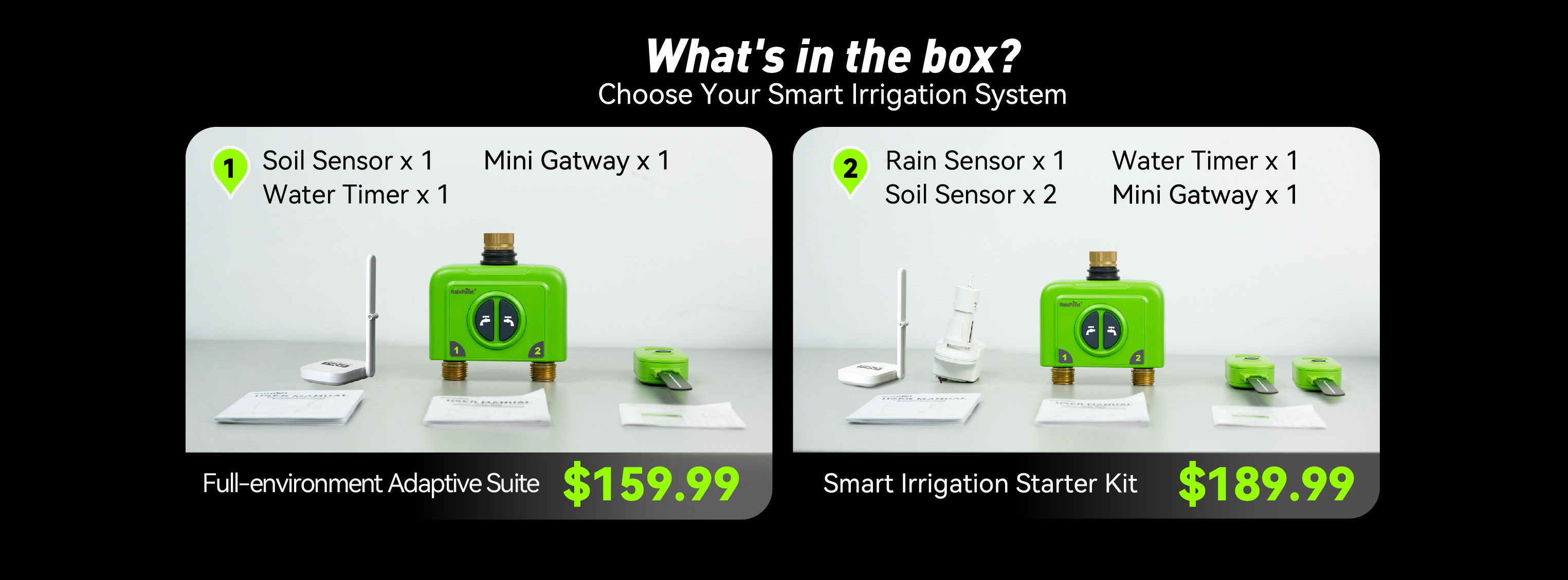 Four images highlighting reasons to choose a service or product.
