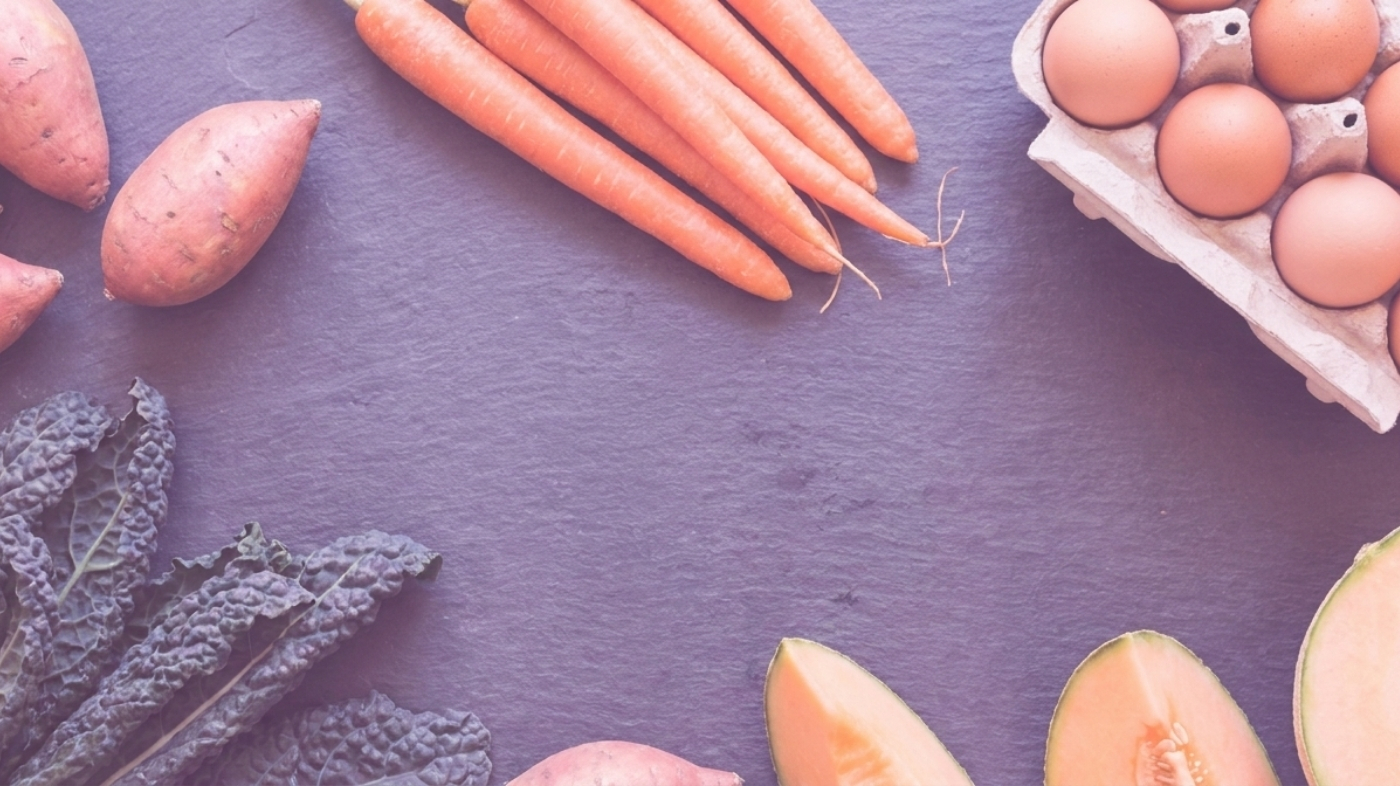 Vitamin A-rich foods including sweet potatoes, carrots, leafy greens, and eggs that support night vision health