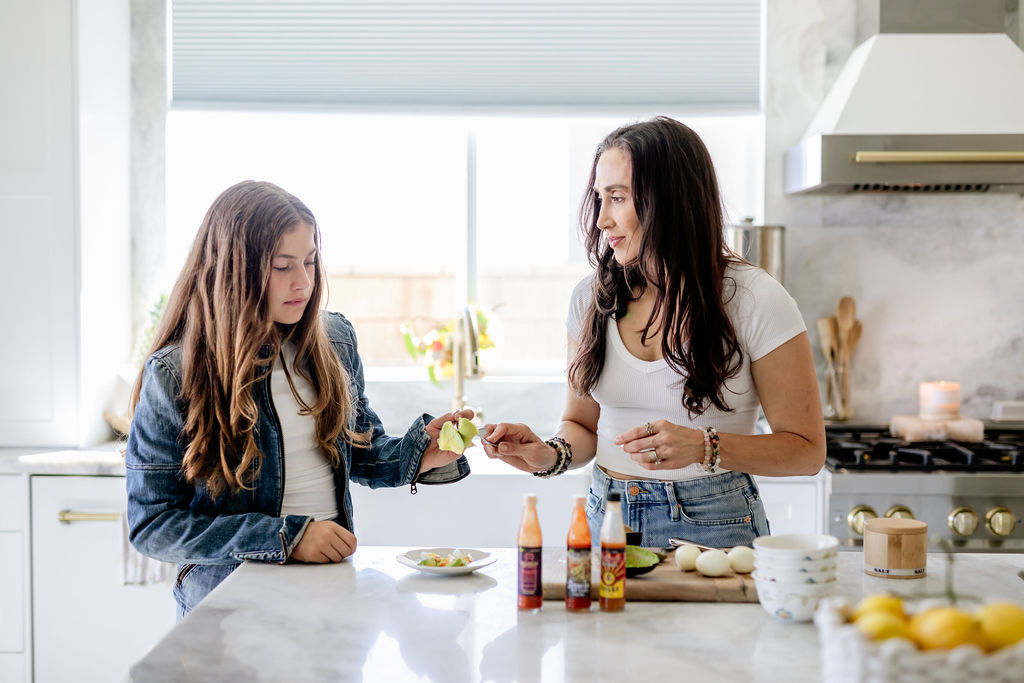 Dr Anna Marie Frank in kitchen