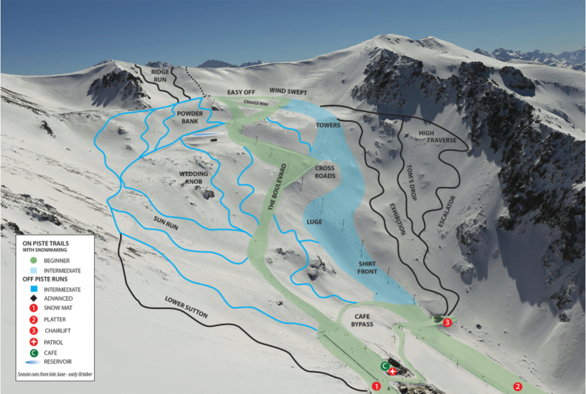 Ohau trail map