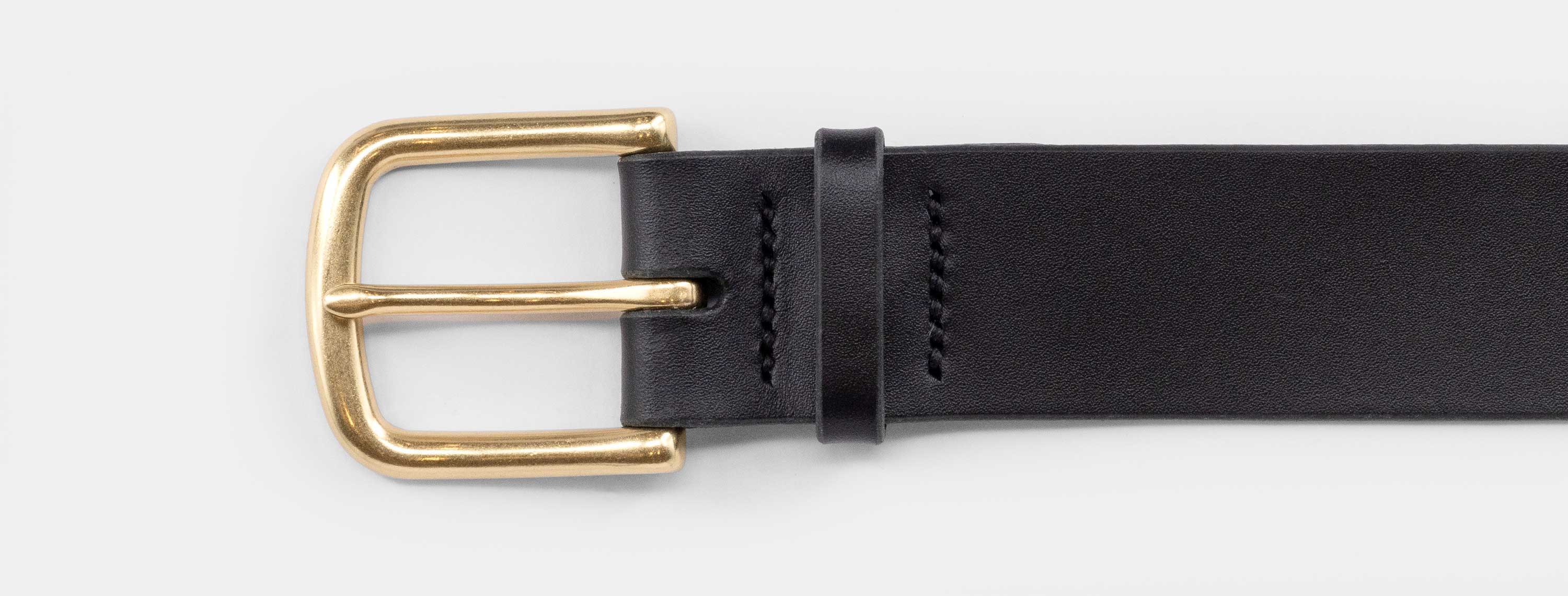 Leather Belt Anto Close Up Hand Stitched