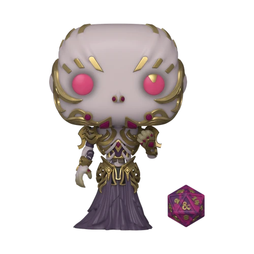 POP! Games - Dungeons & Dragons #853 Vecna with D20 - Funko Pop figure of a character with pink eyes and ornate attire.