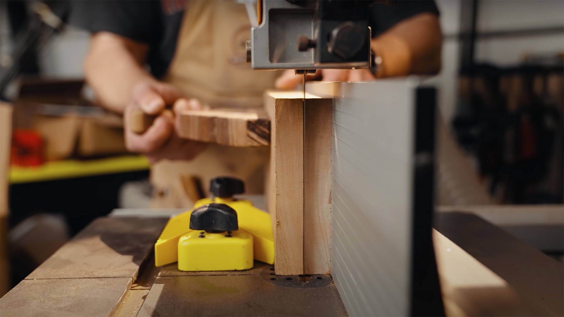 resawing on a bandsaw